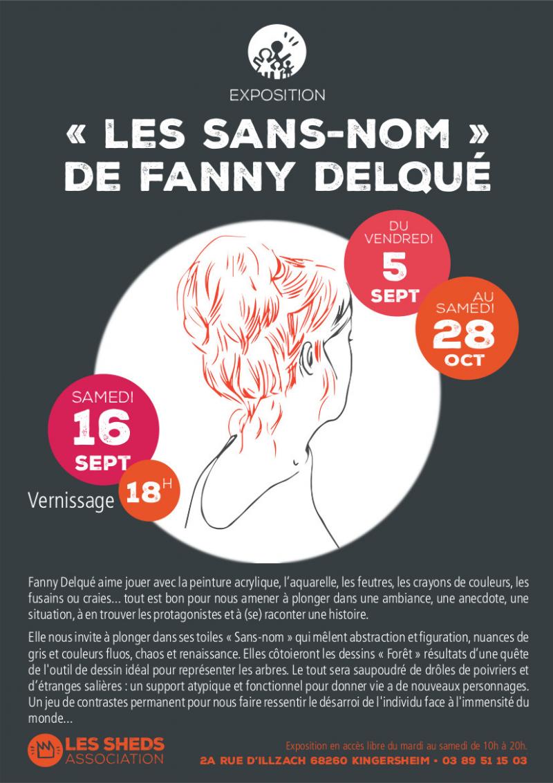 Affiche Exposition « Sans-nom » de Fanny Delqué